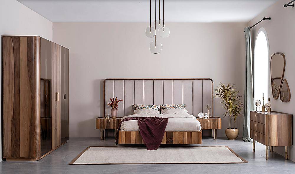 Kasilya Bazalı Yatak Odası Yatak Odası