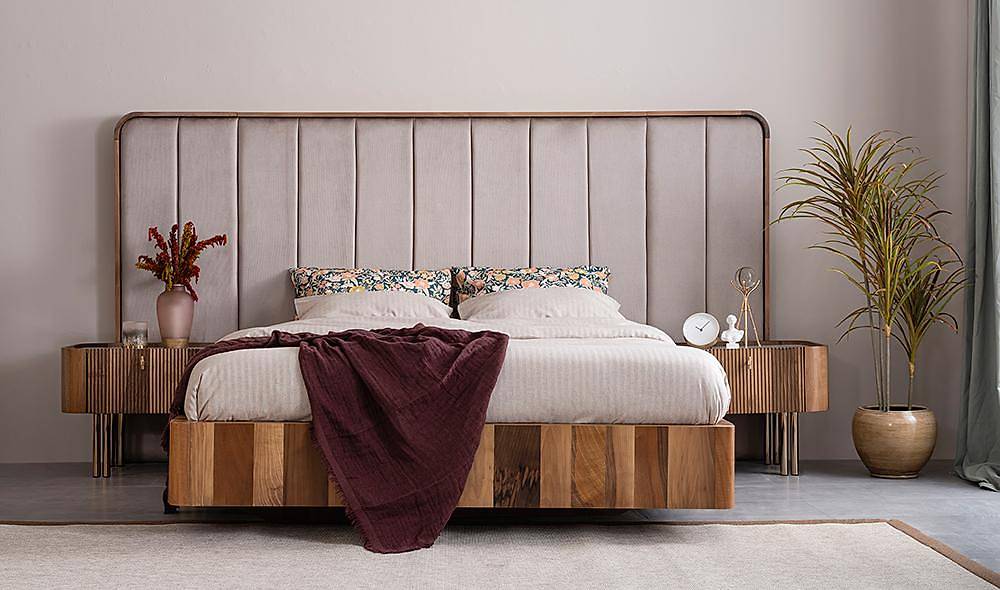 Kasilya Bazalı Yatak Odası Yatak Odası