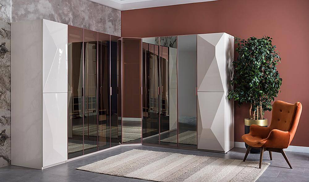 Panora Köşe Gardrop Köşe Dolap