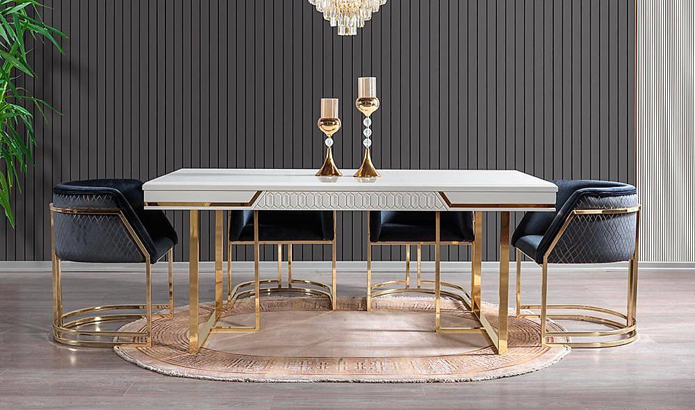 Verdere Yemek Odası - Ekru Yemek Odası