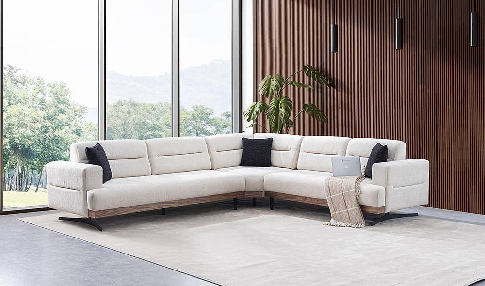 Pratico Köşe Takımı - Ekru Köşe Koltuk