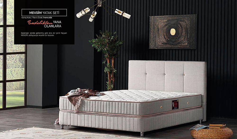 Mevsim Sabit Baza + Başlık Yatak Baza Başlık