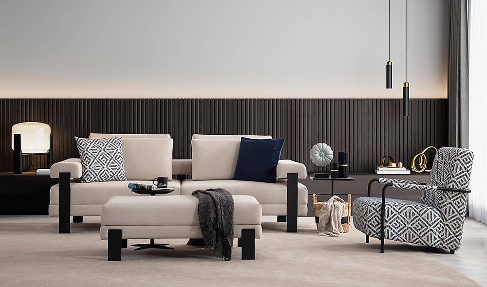 Everest Koltuk Takımı - Siyah - Nubuk Koltuk Takımı