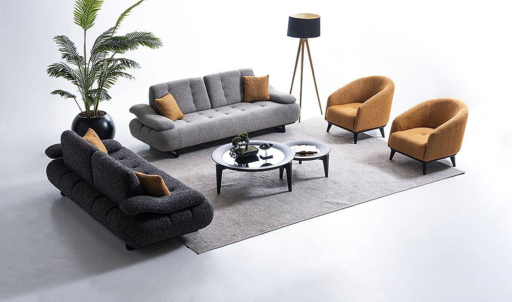 Greey Koltuk Takımı - Antrasit Koltuk Takımı