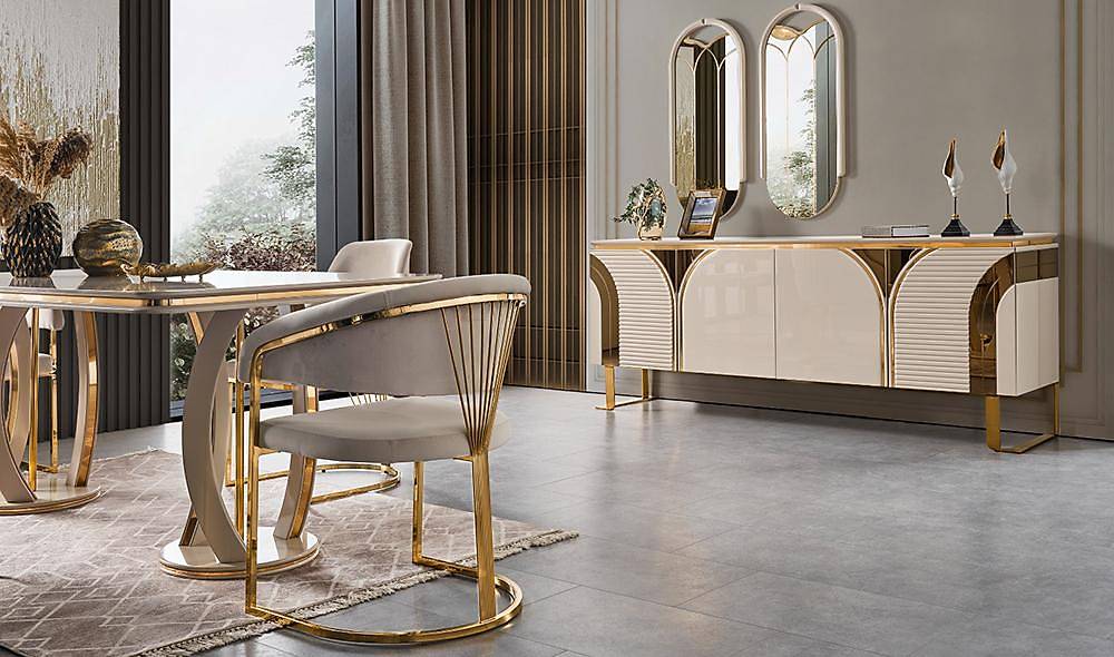 Hessen Yemek Odası - Krem Yemek Odası