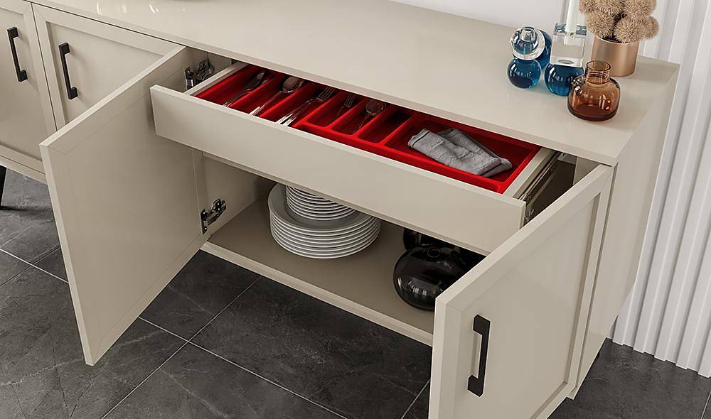 Liya Yemek Odası - Bej Yemek Odası