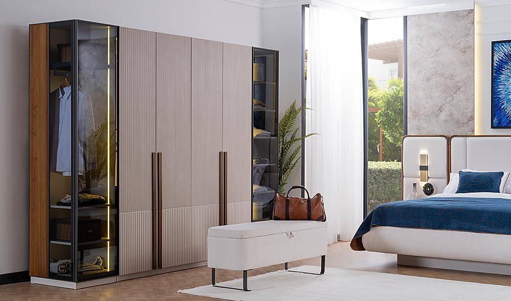 Fox Bazalı Yatak Odası - 6 Kapılı Yatak Odası