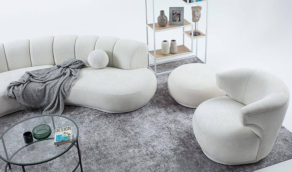 Kuğu Köşe Takımı - Dilimli Köşe Koltuk