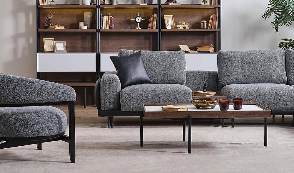 Gusto Köşe Takımı - Gri Köşe Koltuk