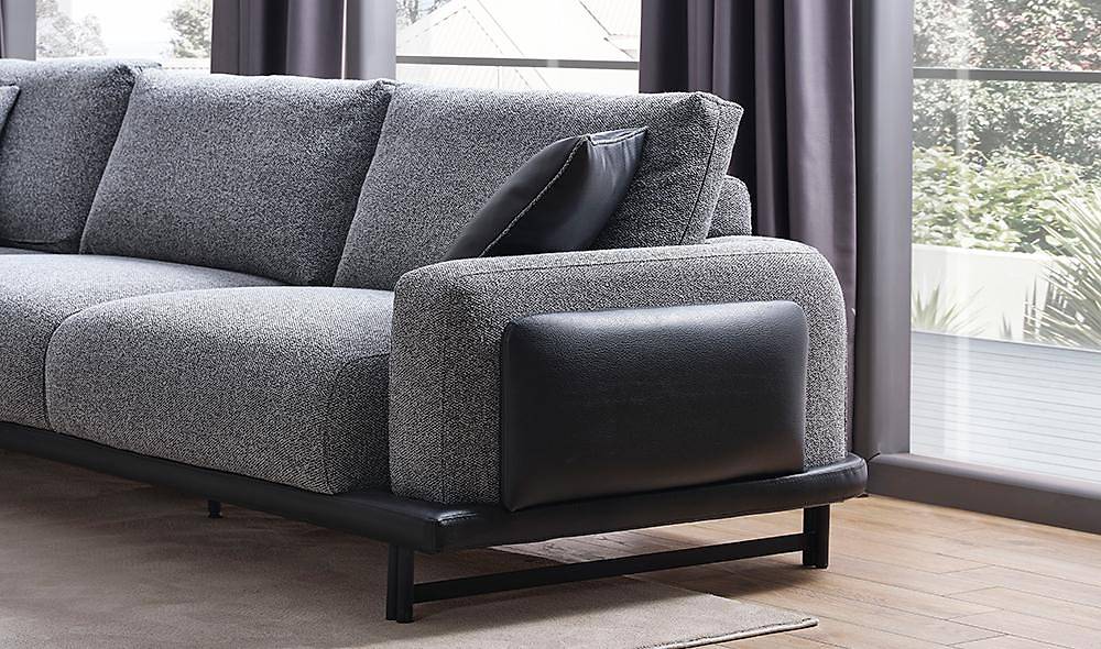 Gusto Köşe Takımı - Gri Köşe Koltuk