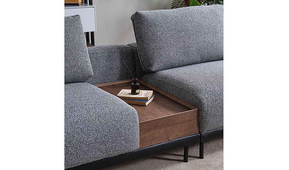 Gusto Köşe Takımı - Gri Köşe Koltuk