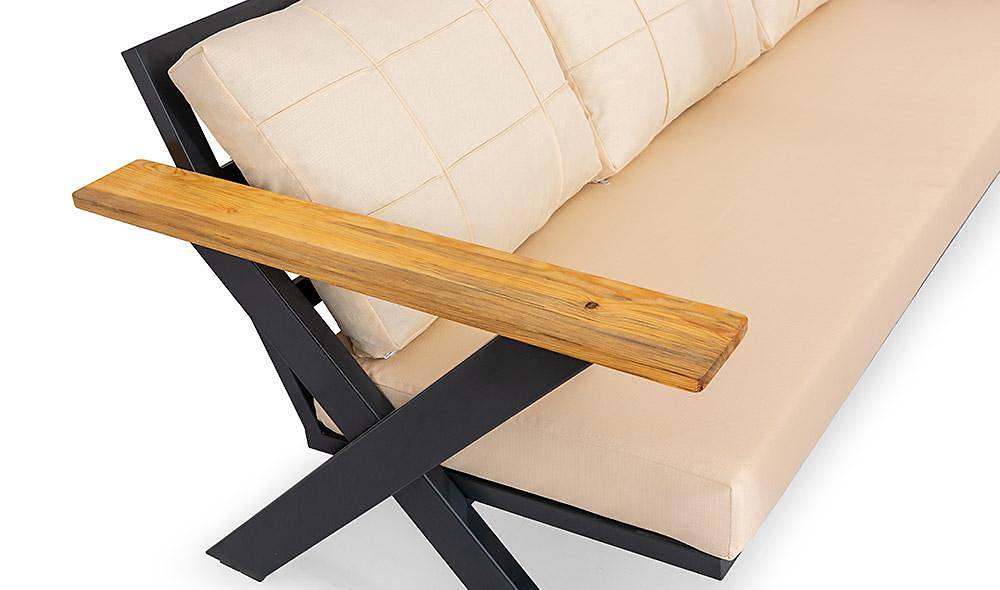 Ekol Bahçe Koltuk Takımı - Siyah Bahçe Oturma Grubu