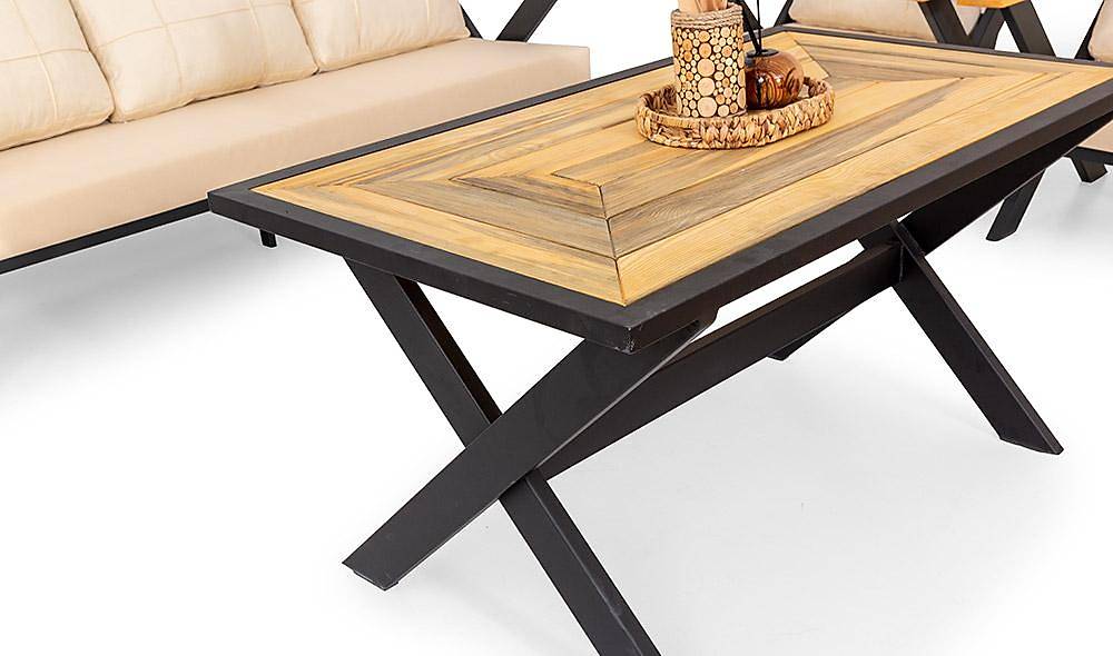 Ekol Bahçe Koltuk Takımı - Siyah Bahçe Oturma Grubu