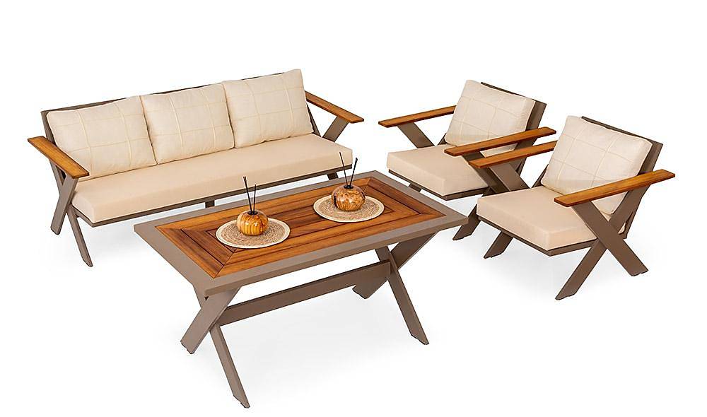 Ekol Bahçe Koltuk Takımı - Cappuccino Bahçe Oturma Grubu