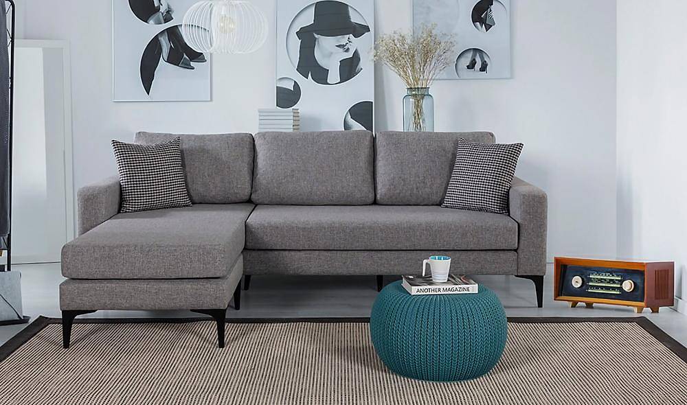 Riva Köşe Takımı - Gri Köşe Koltuk