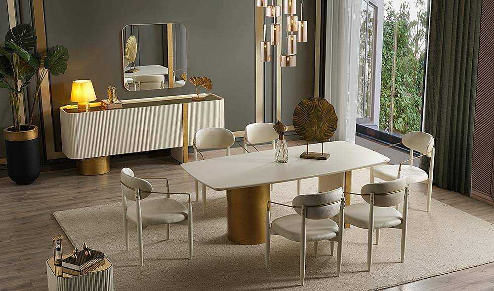 Baroc Yemek Odası - Gold Yemek Odası