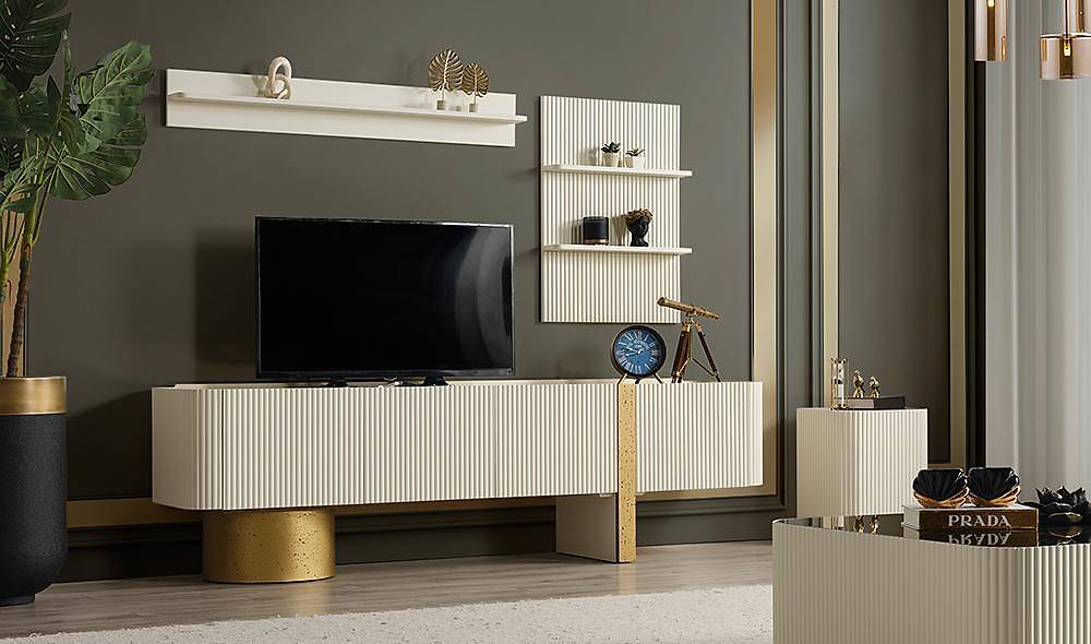 Baroc Tv Ünitesi - Gold TV Ünitesi