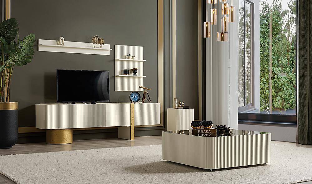 Baroc Tv Ünitesi - Gold TV Ünitesi