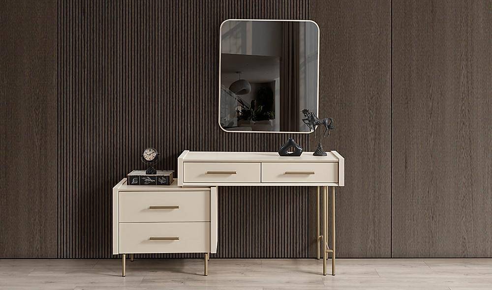 Lukka Bazalı Yatak Odası - Krem Yatak Odası