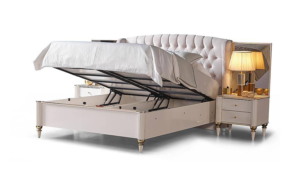 Flower Bazalı Yatak Odası Yatak Odası