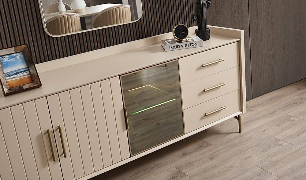 Lukka Yemek Odası - Krem Yemek Odası