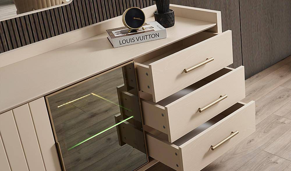 Lukka Yemek Odası - Krem Yemek Odası