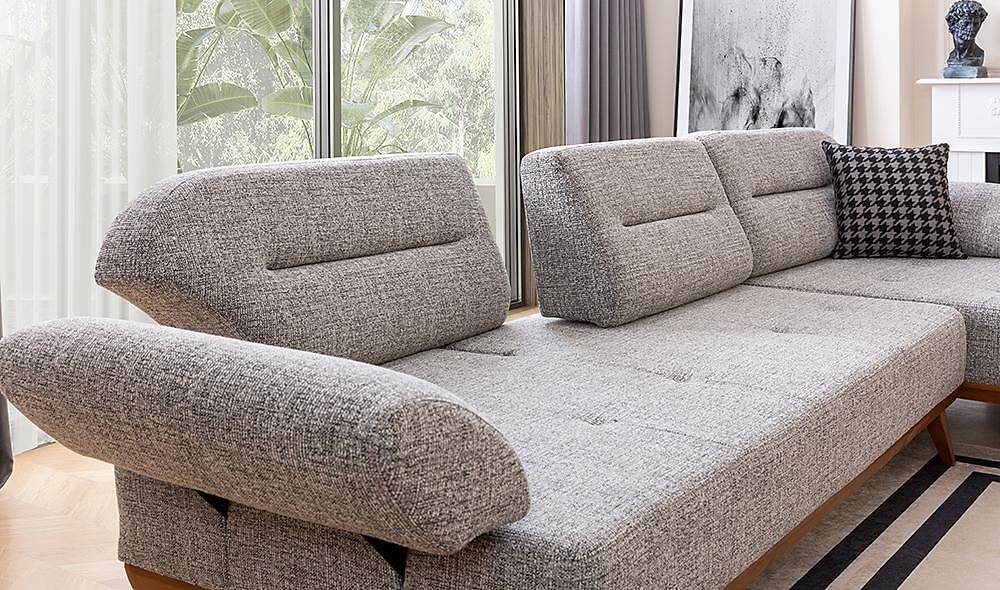 Bruco Köşe Takımı - Gri Köşe Koltuk