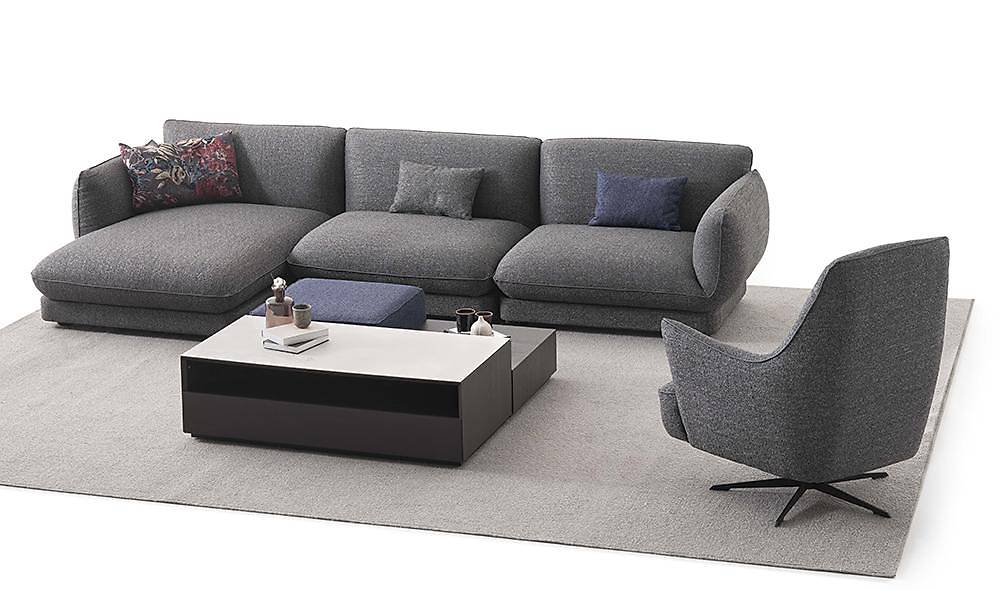 Kestel Köşe Takımı - Gri Köşe Koltuk