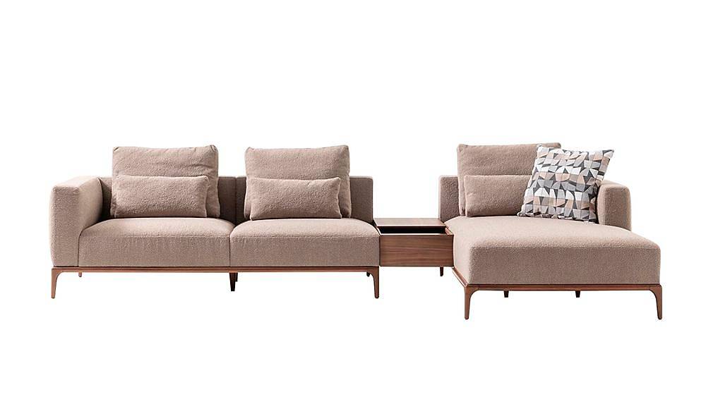 Novano Köşe Takımı - Kahve Köşe Koltuk