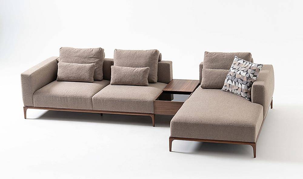 Novano Köşe Takımı - Kahve Köşe Koltuk