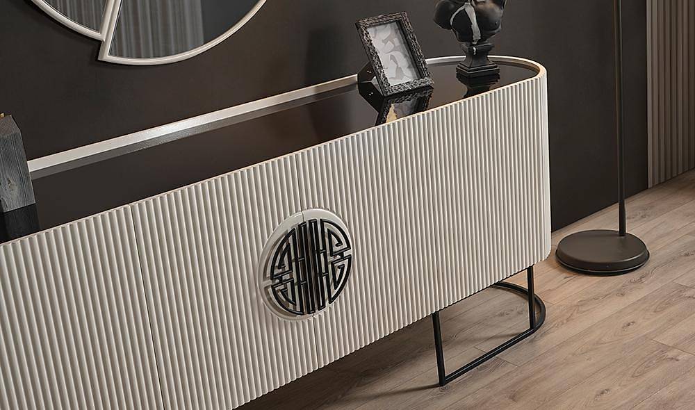 Crown Yemek Odası - Ekru Yemek Odası