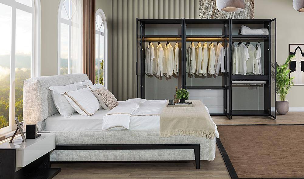 Elika Bazalı Yatak Odası - 6 Kapılı Yatak Odası