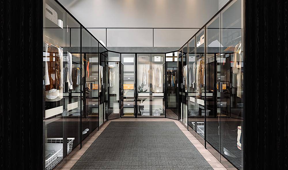 Elika Bazalı Yatak Odası - Köşe Dolaplı Giyinme Odası