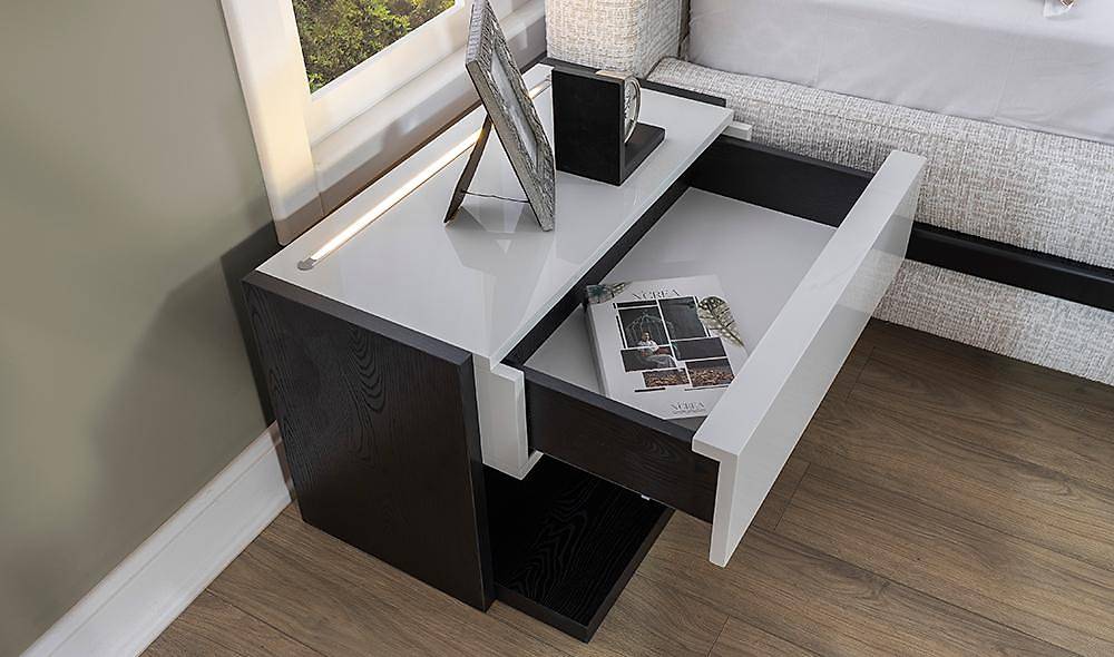 Elika Bazalı Yatak Odası - Köşe Dolaplı Giyinme Odası