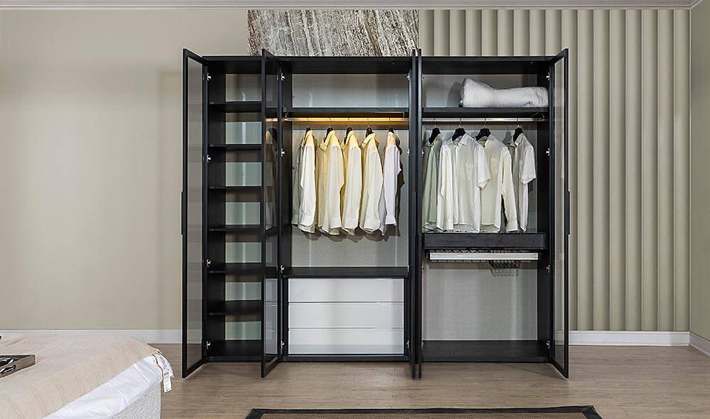 Elika Köşe Gardrop Giyinme Odası