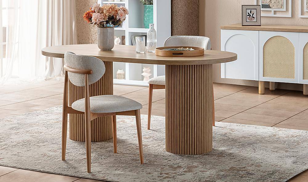 Logo Yemek Odası - Beyaz - Hasır Yemek Odası