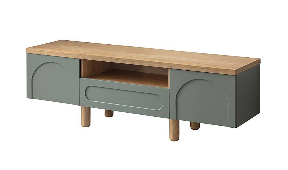 Logo Tv Sehpası - Yeşil TV Ünitesi