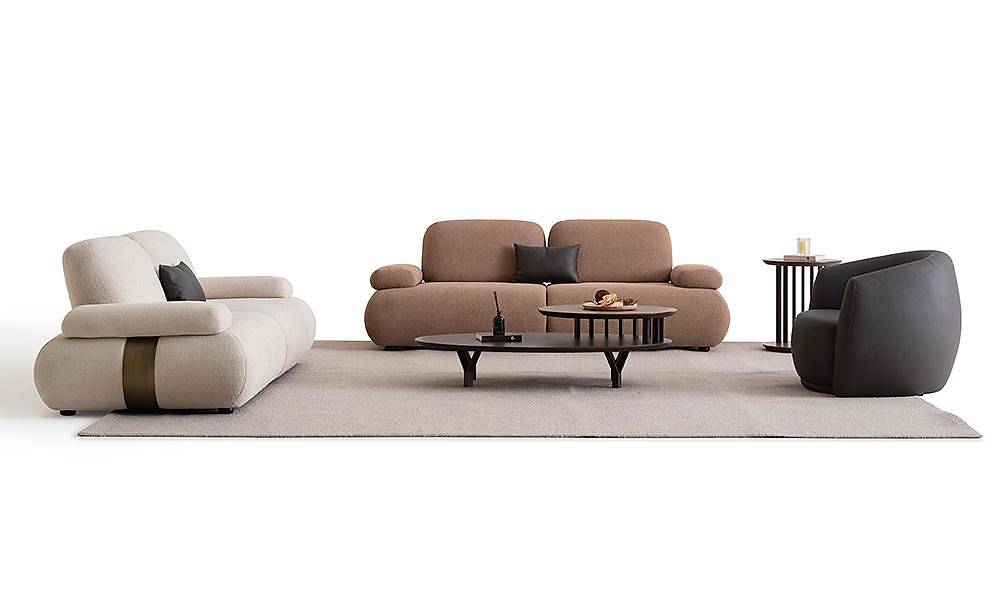 Beal Koltuk Takımı - Kahve Koltuk Takımı