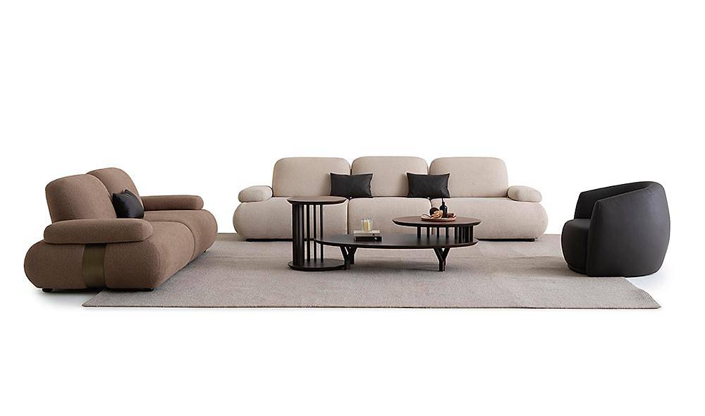 Beal Koltuk Takımı - Kahve Koltuk Takımı