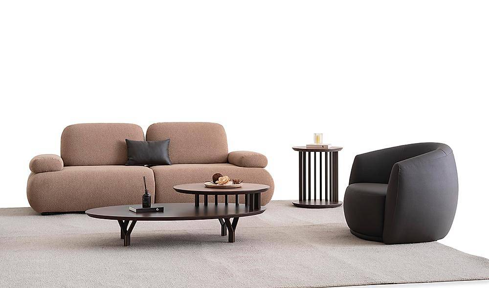 Beal Koltuk Takımı - Kahve Koltuk Takımı