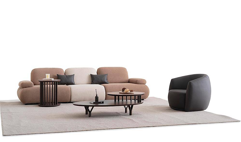 Beal Koltuk Takımı - Kahve Koltuk Takımı