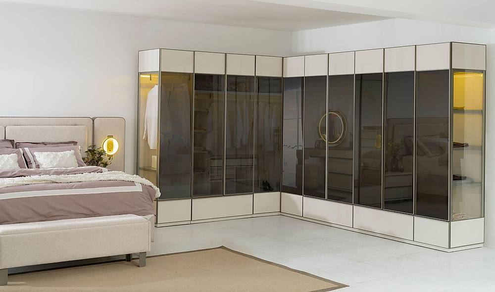 Sunny Köşe Gardolap  Kapaklı Gardırop