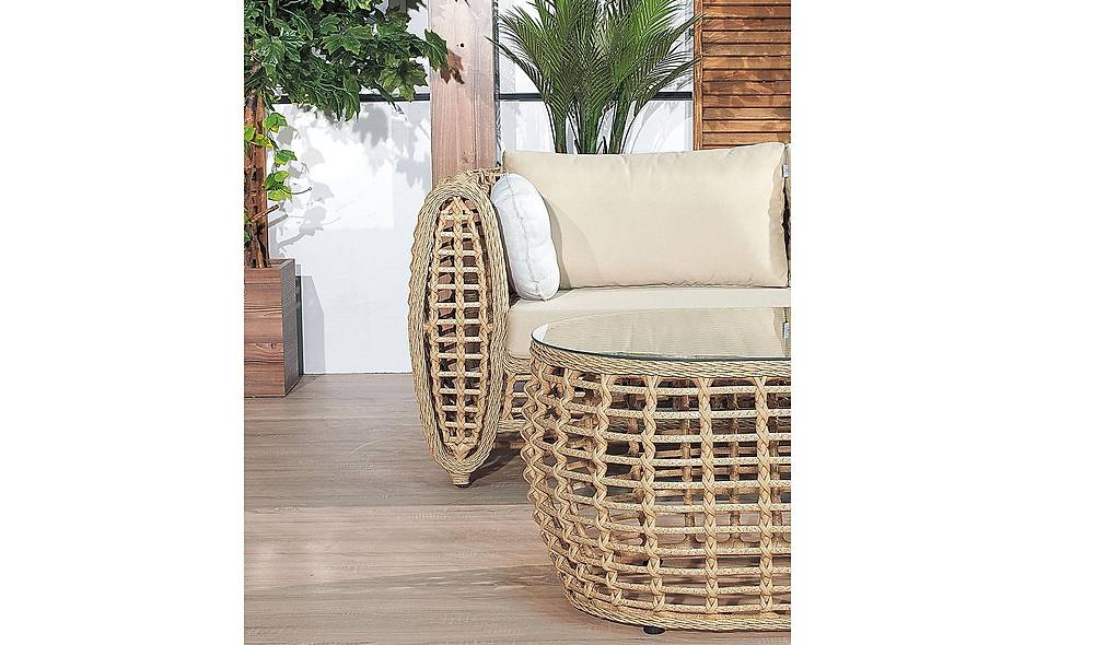 Rosa Bahçe Koltuk Takımı - Kahve Bahçe Oturma Grubu