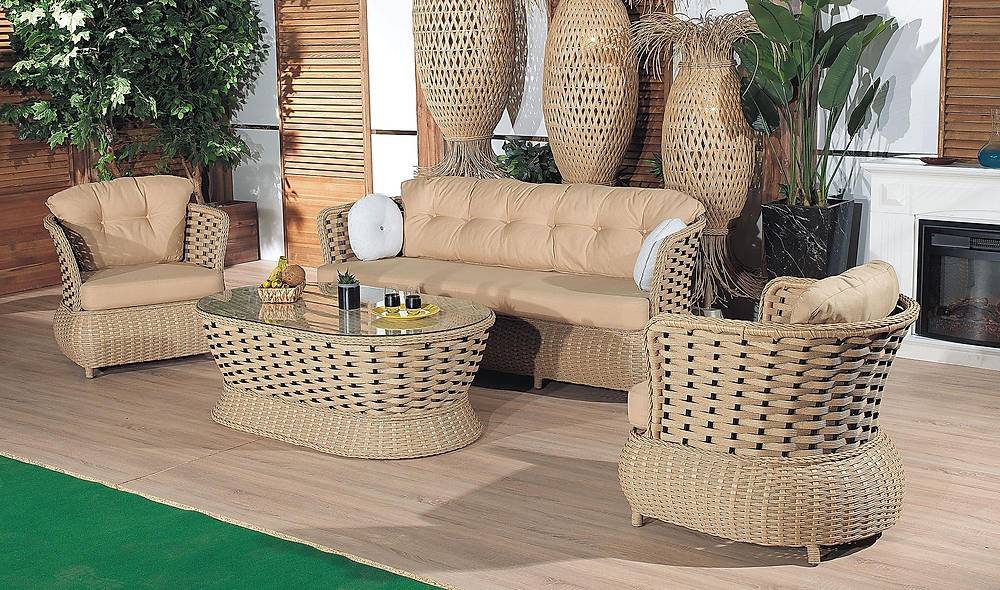 Flower Bahçe Koltuk Takımı Bahçe Oturma Grubu