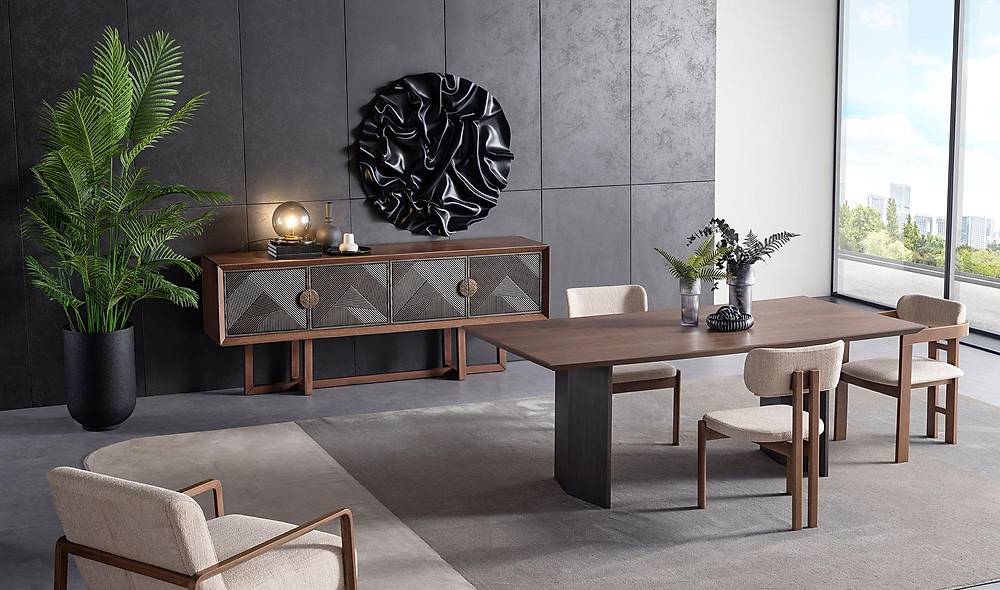 World Yemek Odası - Ceviz Yemek Odası