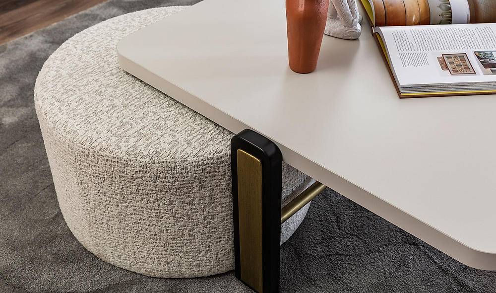 Liva Puflu Orta Sehpa Sehpa ve Aksesuar