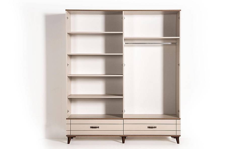 Baliro Gardrop - 4 Kapılı Kapaklı Gardırop