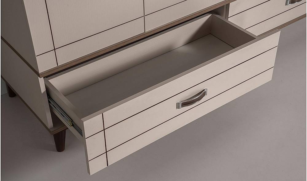 Baliro Gardrop - 4 Kapılı Kapaklı Gardırop