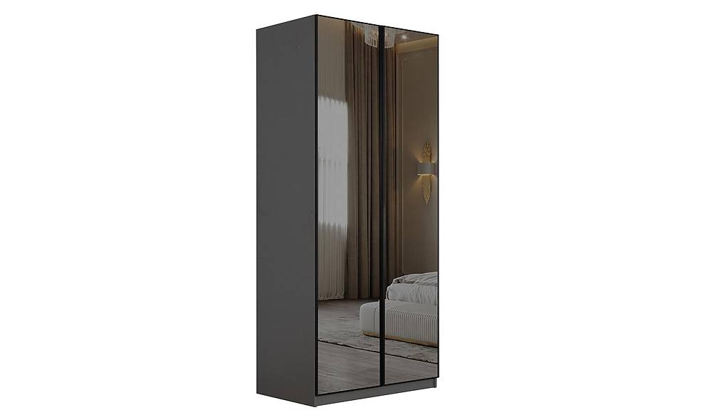 Bellino Antrasit Köşe Gardrop - Medium Giyinme Odası