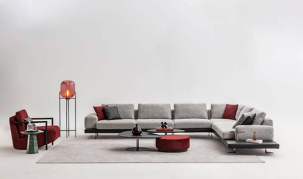 Focus Köşe Takımı - Gri Köşe Koltuk